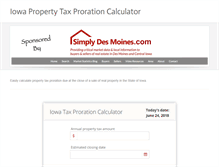 Tablet Screenshot of iowahomeinfo.com